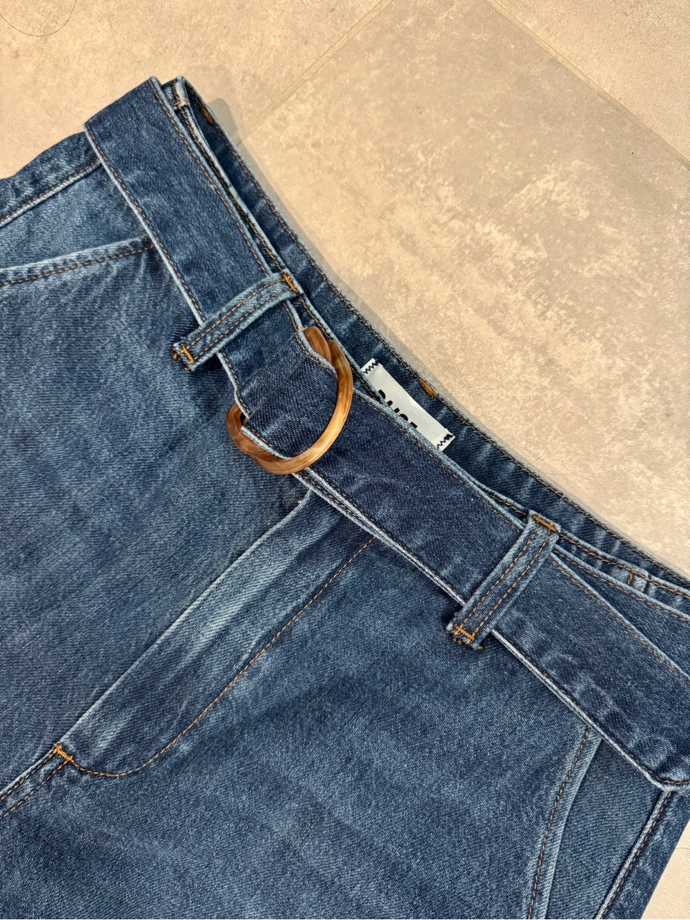 PAIGE Cameron High Waist Wide-Leg Belted Jeans - Picture 7 of 16